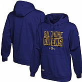 Men's Baltimore Ravens New Era Purple School of Hard Knocks Pullover Hoodie,baseball caps,new era cap wholesale,wholesale hats